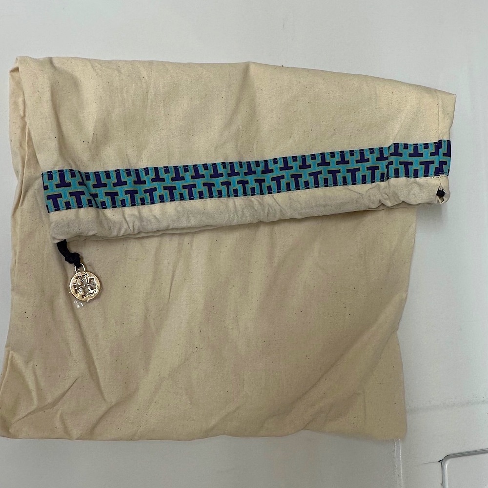 Tory Burch fabric sachel dust bag 12x15”